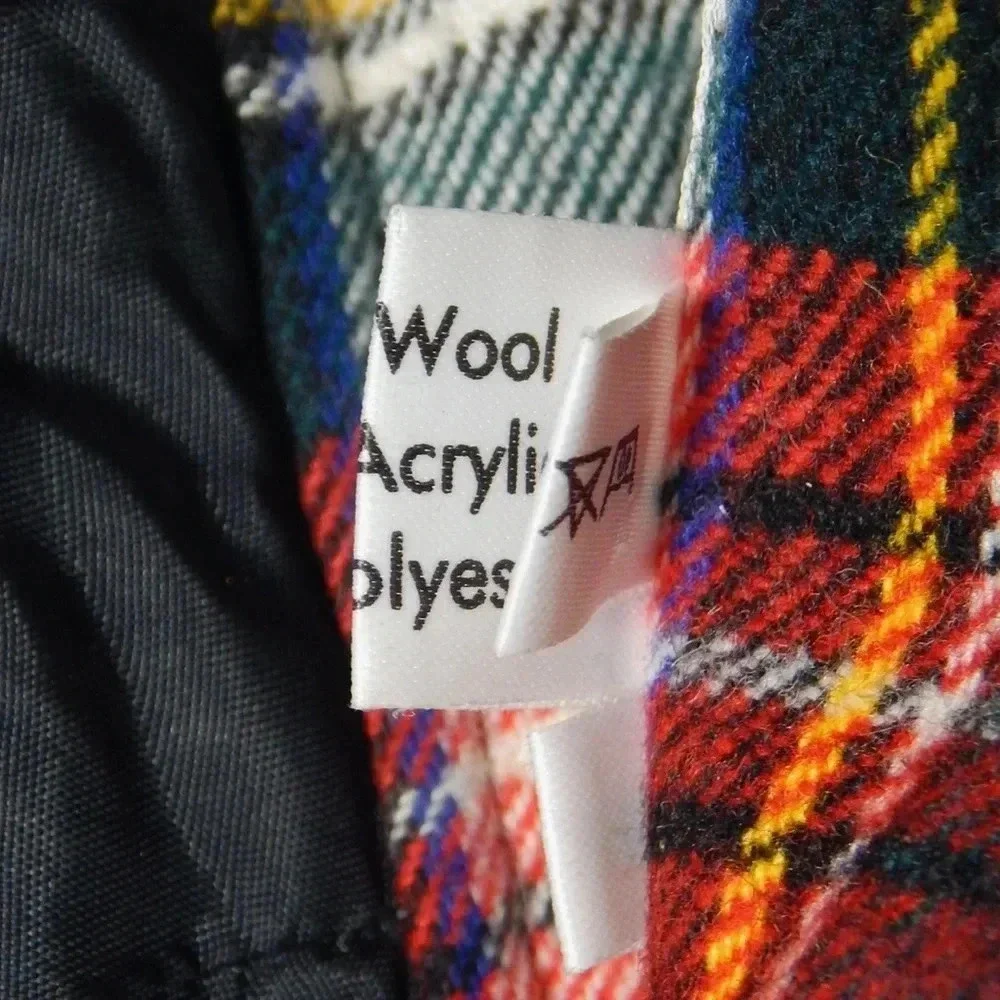 O'NEIL of Dublin Ireland Girls Hooded Cape Poncho Stewart Tartan Dress Size L